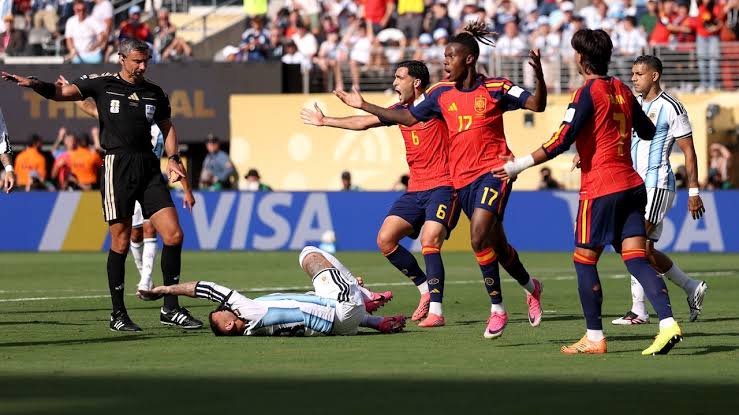 Watch: Spain’s Goal Ruled Out After VAR Review in World Cup Final